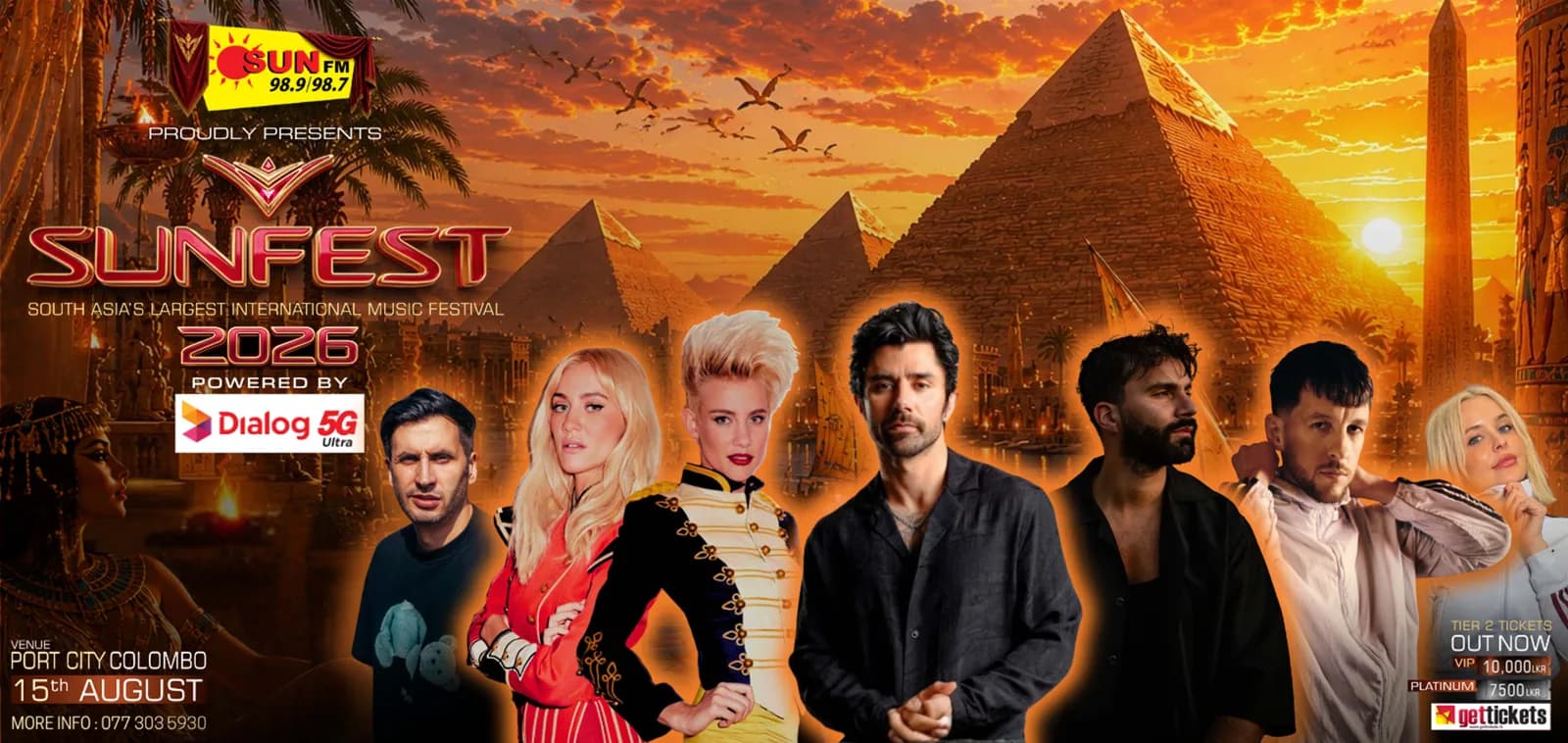 SUNFEST 2026 poster — The Marquee, Port City Colombo